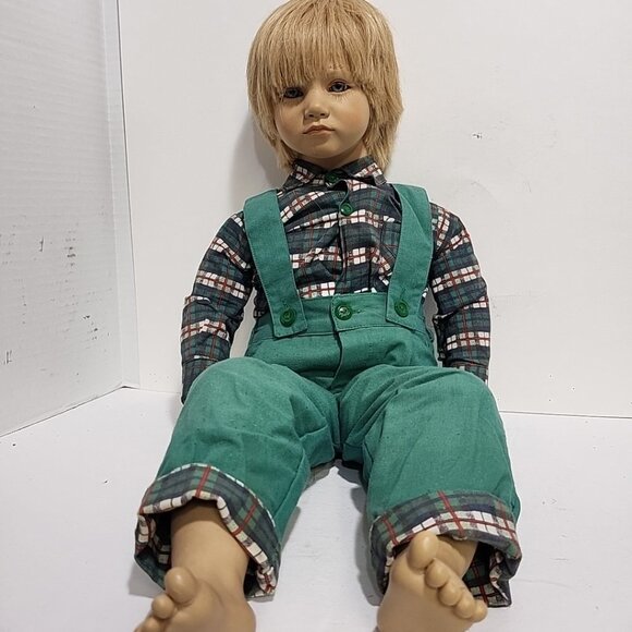 Annette Himstedt "Bastian" Boy Doll Children Barefoot Collection 1980's - Picture 5 of 5